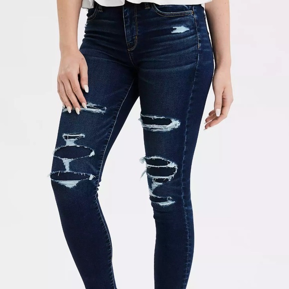 Dark wash ripped jeans - Picture 2 of 3